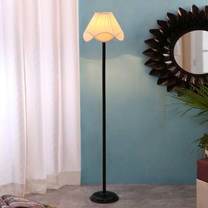Jaime Black Cotton Shade Floor Lamp-image-9