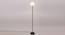 Bree Black Cotton Shade Floor Lamp (White) by Urban Ladder - Front View Design 1 - 494279