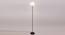 Carmela Black Cotton Shade Floor Lamp (White) by Urban Ladder - Front View Design 1 - 494280