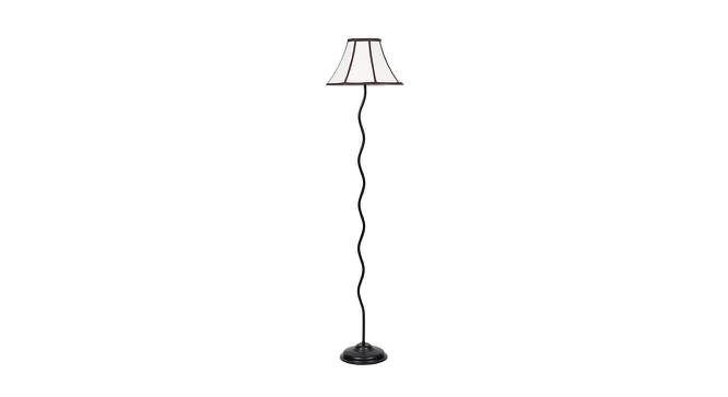 Axl Black Cotton Shade Floor Lamp (Multicolor) by Urban Ladder - Cross View Design 1 - 494288