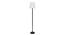 Ezra Black Cotton Shade Floor Lamp (White) by Urban Ladder - Cross View Design 1 - 494290