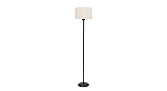 Frasier Black Cotton Shade Floor Lamp (White) by Urban Ladder - Cross View Design 1 - 494291