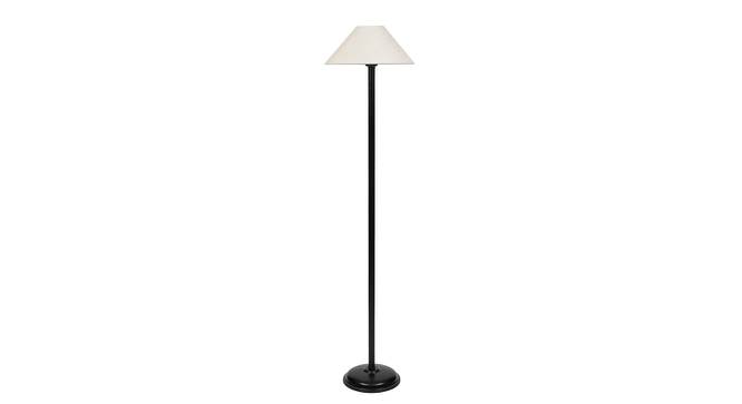 Gordon Black Cotton Shade Floor Lamp (White) by Urban Ladder - Cross View Design 1 - 494293
