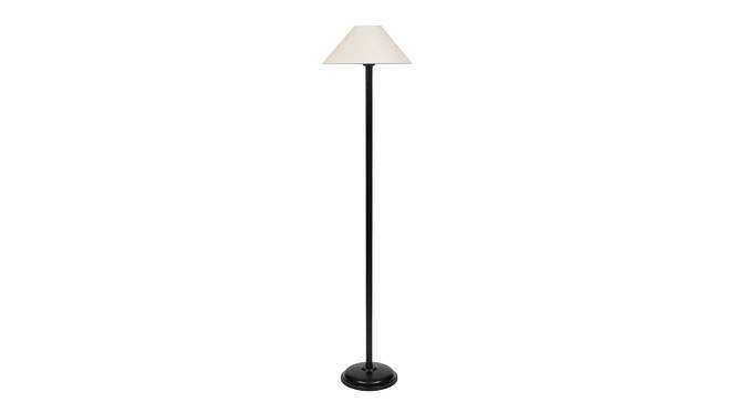 Gordon Black Cotton Shade Floor Lamp (White) by Urban Ladder - Cross View Design 1 - 494293