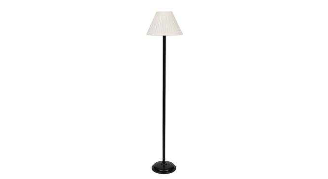 Jay Black Cotton Shade Floor Lamp (White) by Urban Ladder - Cross View Design 1 - 494295