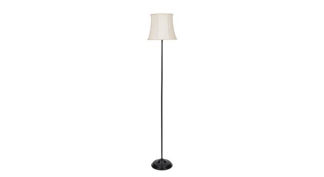 Rupert Black Cotton Shade Floor Lamp (White) by Urban Ladder - Cross View Design 1 - 494296