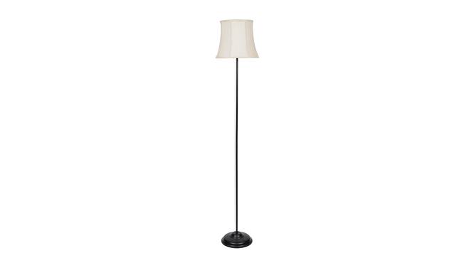 Rupert Black Cotton Shade Floor Lamp (White) by Urban Ladder - Cross View Design 1 - 494296