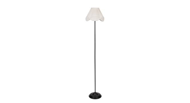 Sheldon Black Cotton Shade Floor Lamp (White) by Urban Ladder - Cross View Design 1 - 494299