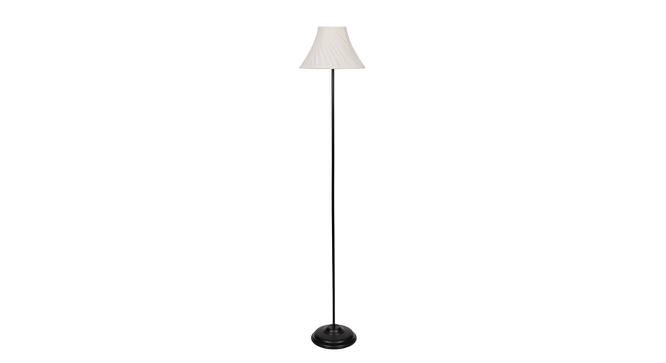 Bree Black Cotton Shade Floor Lamp (White) by Urban Ladder - Cross View Design 1 - 494301