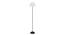 Carmela Black Cotton Shade Floor Lamp (White) by Urban Ladder - Cross View Design 1 - 494302
