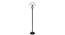 Izzie Black Cotton Shade Floor Lamp (White) by Urban Ladder - Cross View Design 1 - 494307