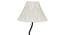 Adrian Black Cotton Shade Floor Lamp (White) by Urban Ladder - Design 1 Side View - 494308