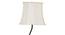 Angus Black Cotton Shade Floor Lamp (White) by Urban Ladder - Design 1 Side View - 494309