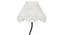 Bertram Black Cotton Shade Floor Lamp (White) by Urban Ladder - Design 1 Side View - 494311