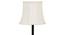 Ezra Black Cotton Shade Floor Lamp (White) by Urban Ladder - Design 1 Side View - 494312