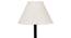 Jay Black Cotton Shade Floor Lamp (White) by Urban Ladder - Design 1 Side View - 494317