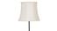 Rupert Black Cotton Shade Floor Lamp (White) by Urban Ladder - Design 1 Side View - 494318