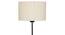 Sawyer Black Cotton Shade Floor Lamp (White) by Urban Ladder - Design 1 Side View - 494319