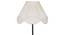 Sheldon Black Cotton Shade Floor Lamp (White) by Urban Ladder - Design 1 Side View - 494321