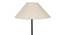 Tyrion Black Cotton Shade Floor Lamp (White) by Urban Ladder - Design 1 Side View - 494322