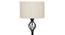 Haley Black Cotton Shade Floor Lamp (White) by Urban Ladder - Design 1 Side View - 494327