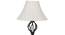 Hannah Black Cotton Shade Floor Lamp (White) by Urban Ladder - Design 1 Side View - 494328