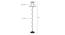 Axl Black Cotton Shade Floor Lamp (Multicolor) by Urban Ladder - Design 1 Dimension - 494332