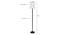 Ezra Black Cotton Shade Floor Lamp (White) by Urban Ladder - Design 1 Dimension - 494334