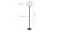 Frasier Black Cotton Shade Floor Lamp (White) by Urban Ladder - Design 1 Dimension - 494335