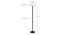 Gordon Black Cotton Shade Floor Lamp (White) by Urban Ladder - Design 1 Dimension - 494337