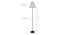Shane Black Cotton Shade Floor Lamp (Multicolor) by Urban Ladder - Design 1 Dimension - 494342