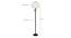 Haley Black Cotton Shade Floor Lamp (White) by Urban Ladder - Design 1 Dimension - 494349