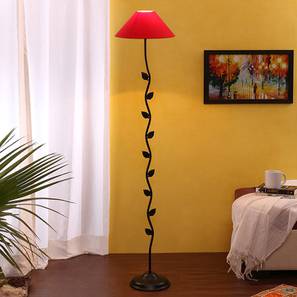 Odin Black Cotton Shade Floor Lamp-image-11