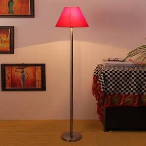 Deance Red Cotton Shade Floor Lamp-image-26