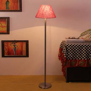 Denzel Pink Cotton Shade Floor Lamp-image-34