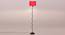 Andre Black Cotton Shade Floor Lamp (Red) by Urban Ladder - Front View Design 1 - 494379