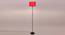 Stanford Black Cotton Shade Floor Lamp (Red) by Urban Ladder - Front View Design 1 - 494381