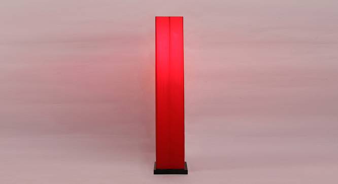 Claudette Red Cotton Shade Floor Lamp (Red) by Urban Ladder - Front View Design 1 - 494388
