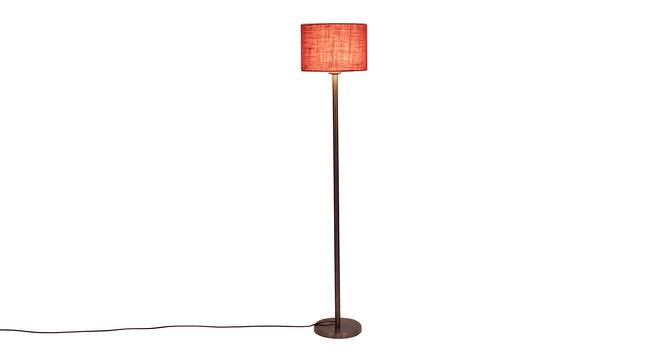 Daveigh Pink Cotton Shade Floor Lamp (Pink) by Urban Ladder - Front View Design 1 - 494389