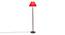 Deance Red Cotton Shade Floor Lamp (Red) by Urban Ladder - Front View Design 1 - 494390