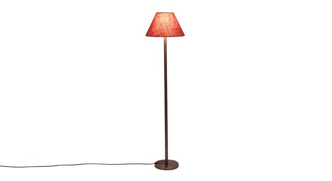 Denzel Pink Cotton Shade Floor Lamp (Pink) by Urban Ladder - Front View Design 1 - 494391