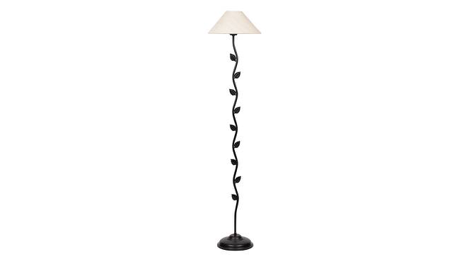 Blake Black Cotton Shade Floor Lamp (White) by Urban Ladder - Cross View Design 1 - 494397