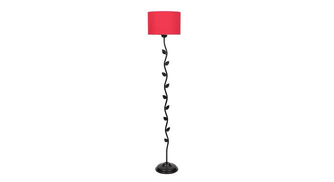 Brynn Black Cotton Shade Floor Lamp (Red) by Urban Ladder - Cross View Design 1 - 494399