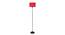 Stanford Black Cotton Shade Floor Lamp (Red) by Urban Ladder - Cross View Design 1 - 494403