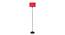 Stanford Black Cotton Shade Floor Lamp (Red) by Urban Ladder - Cross View Design 1 - 494403