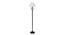 Ashanti Black Cotton Shade Floor Lamp (White) by Urban Ladder - Cross View Design 1 - 494405