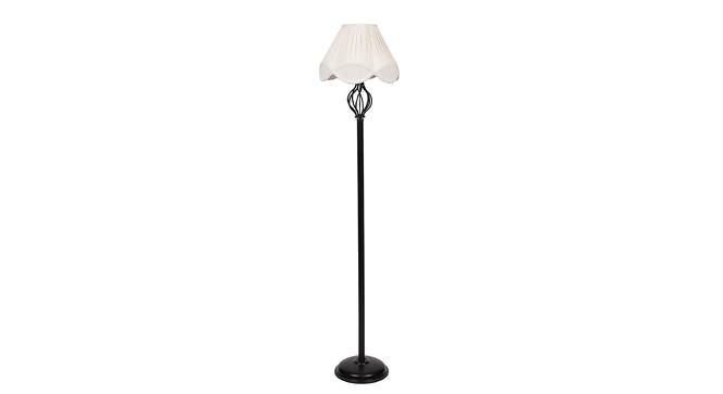 Arniela Black Cotton Shade Floor Lamp (White) by Urban Ladder - Cross View Design 1 - 494407