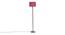 Daveigh Pink Cotton Shade Floor Lamp (Pink) by Urban Ladder - Cross View Design 1 - 494411