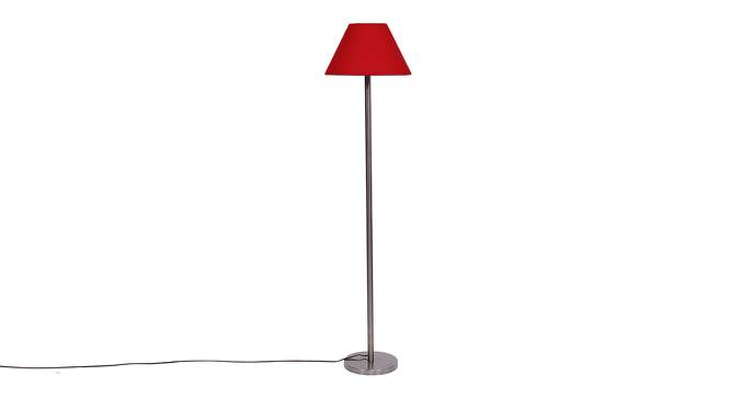 Deance Red Cotton Shade Floor Lamp (Red) by Urban Ladder - Cross View Design 1 - 494412