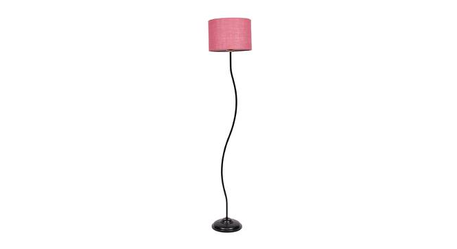 Donahue Pink Cotton Shade Floor Lamp (Pink) by Urban Ladder - Cross View Design 1 - 494415